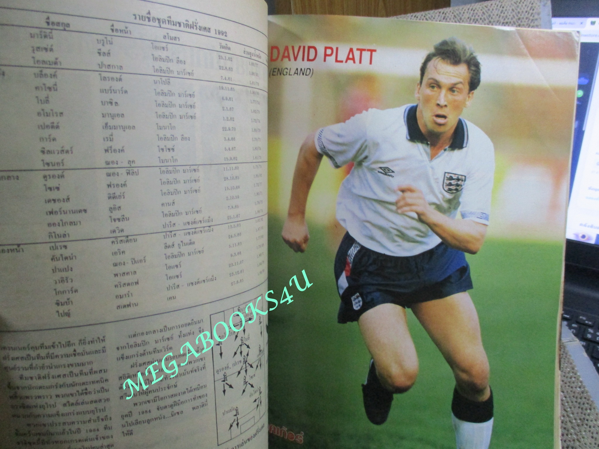 สตาร์ซอคเกอร์เอ๊กซ์ตร้า ฉบับที่32 ฟุตบอลยูโร สวีเดน 1992 / 2535 (สันปกด้านล่างช้ำหน่อย อ่านได้ปกติ)