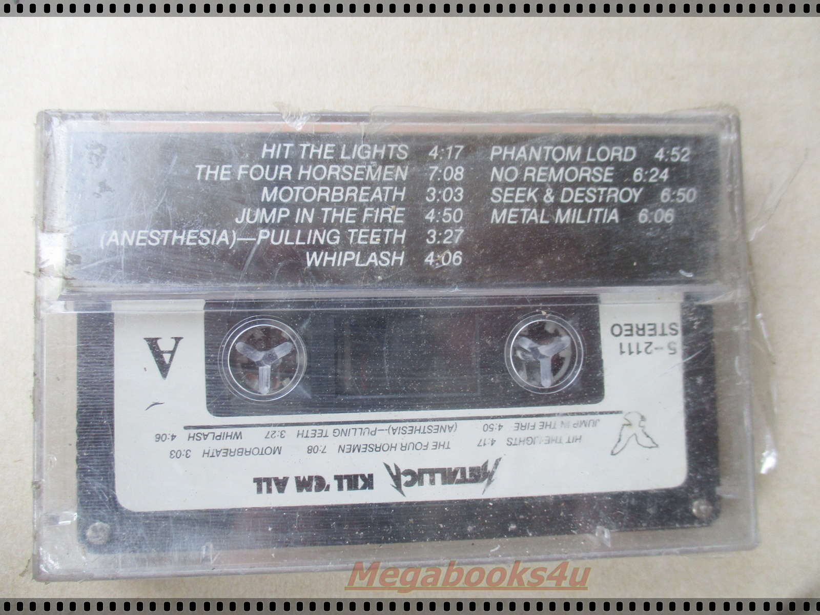 ขายเทปเพลงสากลเก่า METALLICA-KILL 'EM ALL มือ1ในซีล