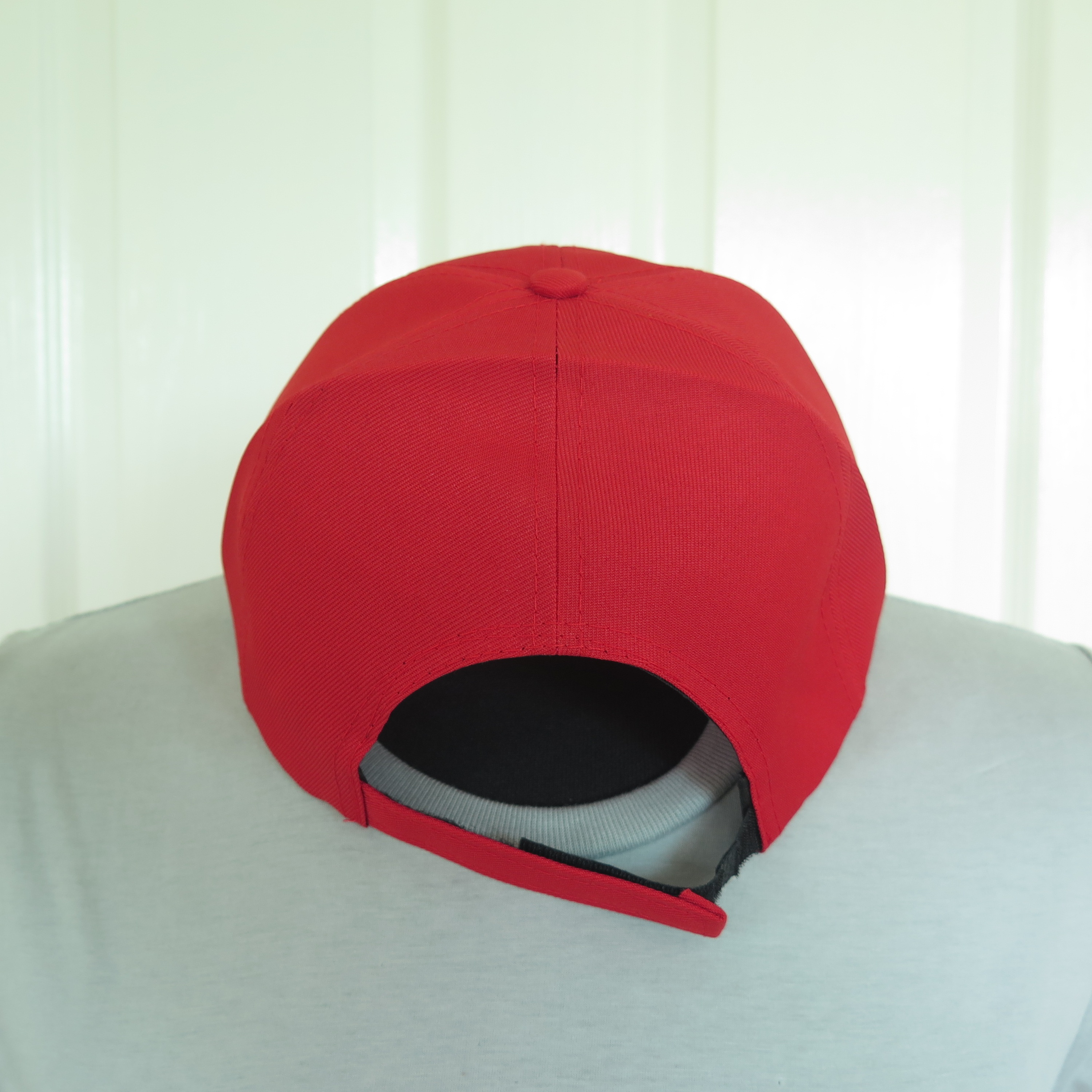 แดง หมวกแก๊บสีแดง ฟรีไซส์ ราคาถูก หมวกกีฬาสี หมวกกันแดด