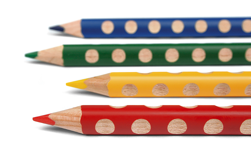 ดินสอสีไม้สามเหลี่ยม GROOVE SLIM แท่งยาว 24 สี