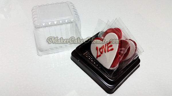 กัมเพสรูปหัวใจ และคำว่า Love ( 5 ชิ้น )