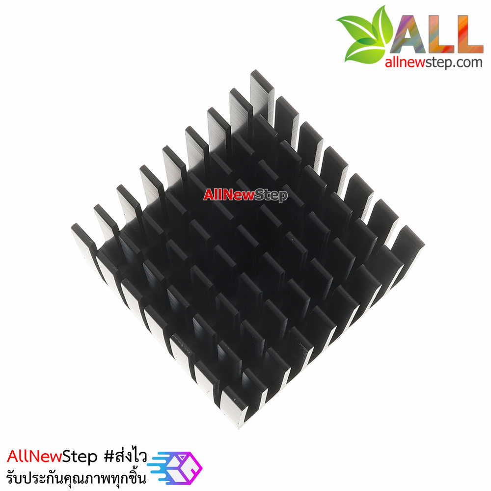 แผ่นระบายความร้อน heat sink ขนาด37x37x24mm Heat sink conduction Aluminum radiator