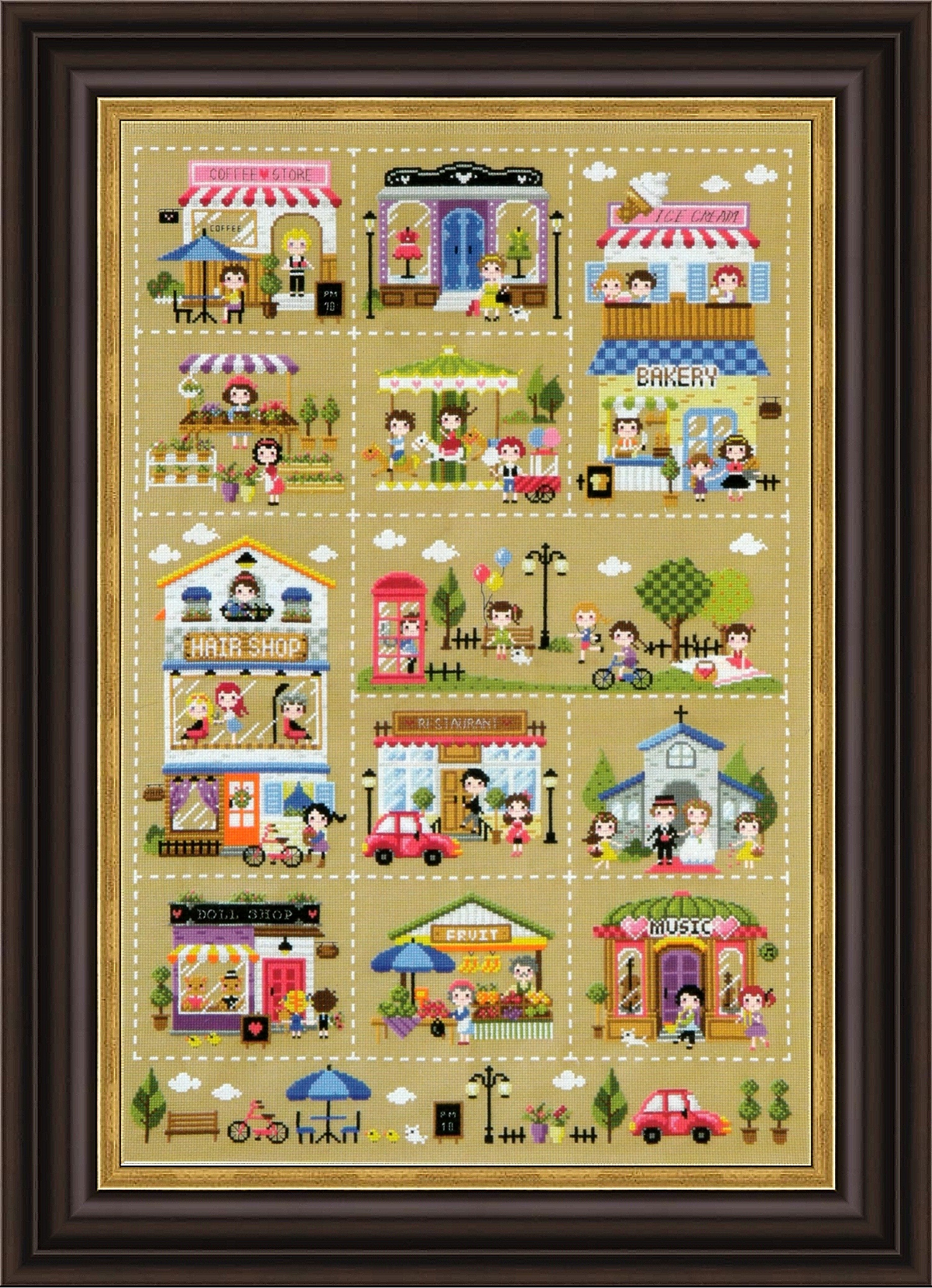 Soda ชุดปัก THE MINI VILLAGE