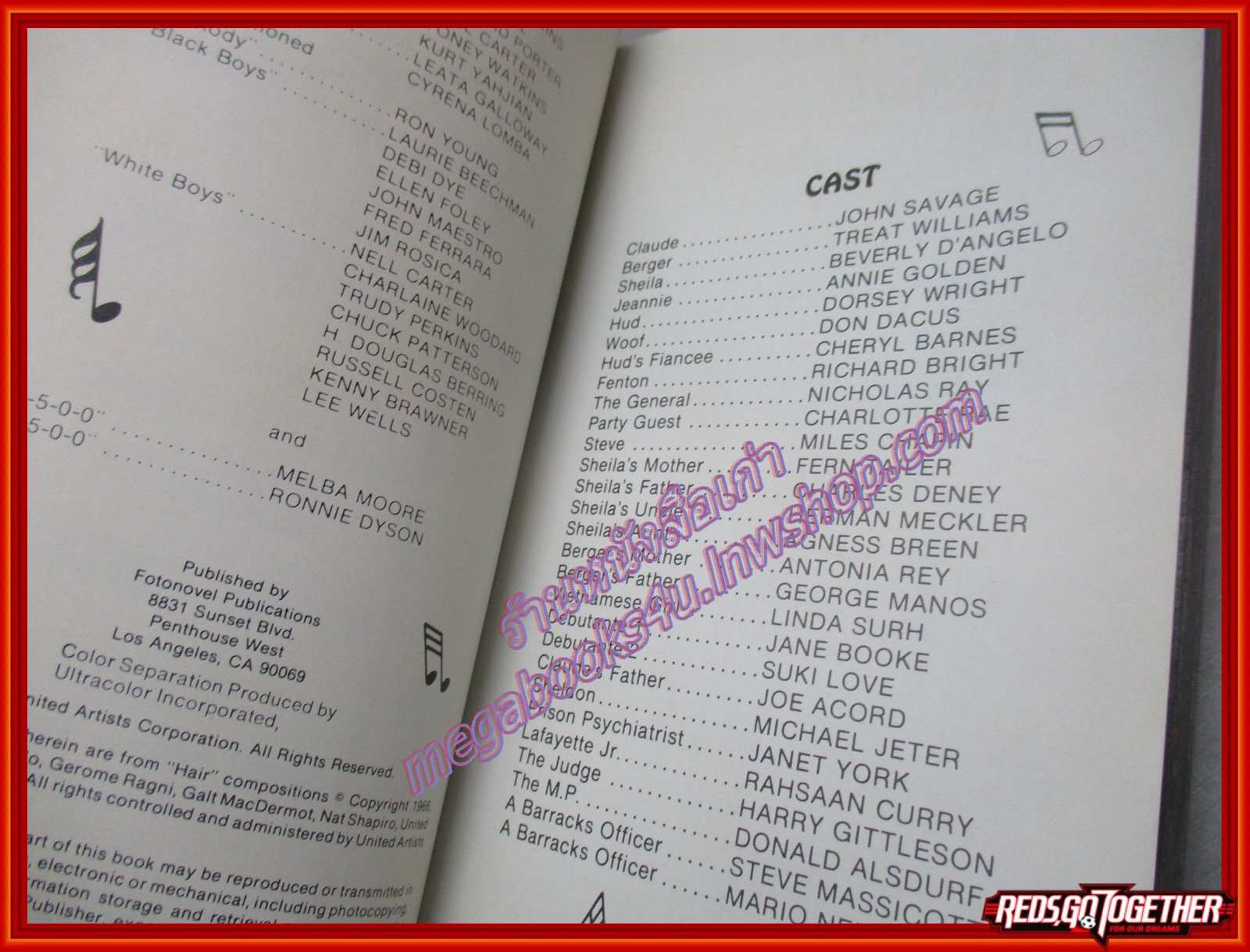 FOTONOVEL ภาพยนตร์เรื่อง HAIR ปี2522 ฉบับภาษาอังกฤษ