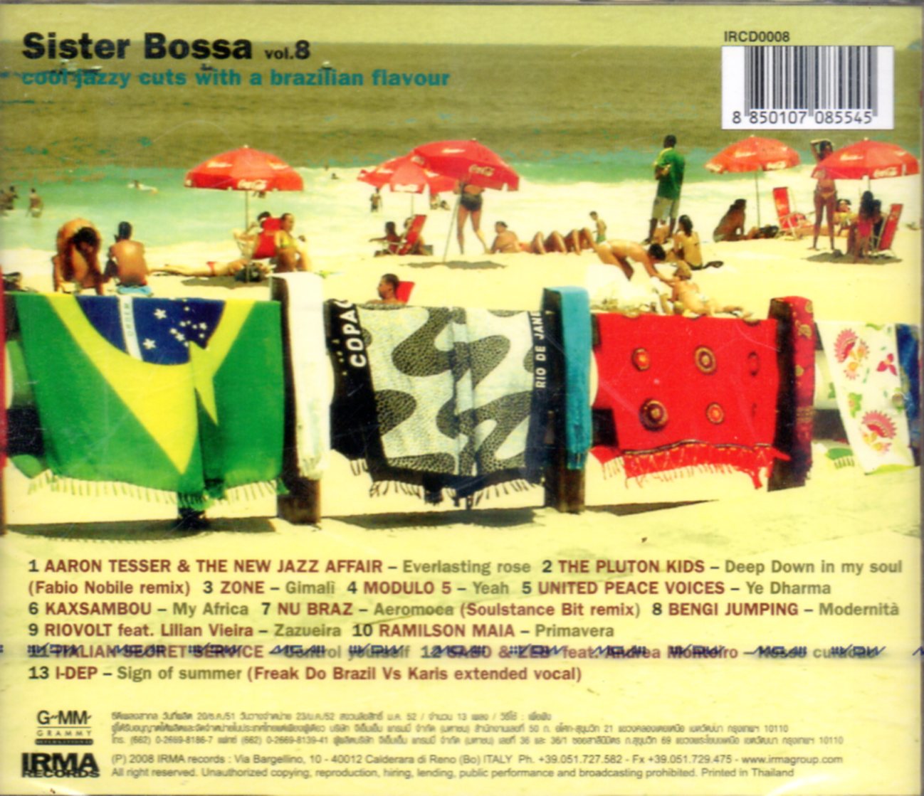 CD,Sister Bossa Vol. 8 - cool jazzy cuts with a brazilian flavour (Various Artists)(2008)(Thai)