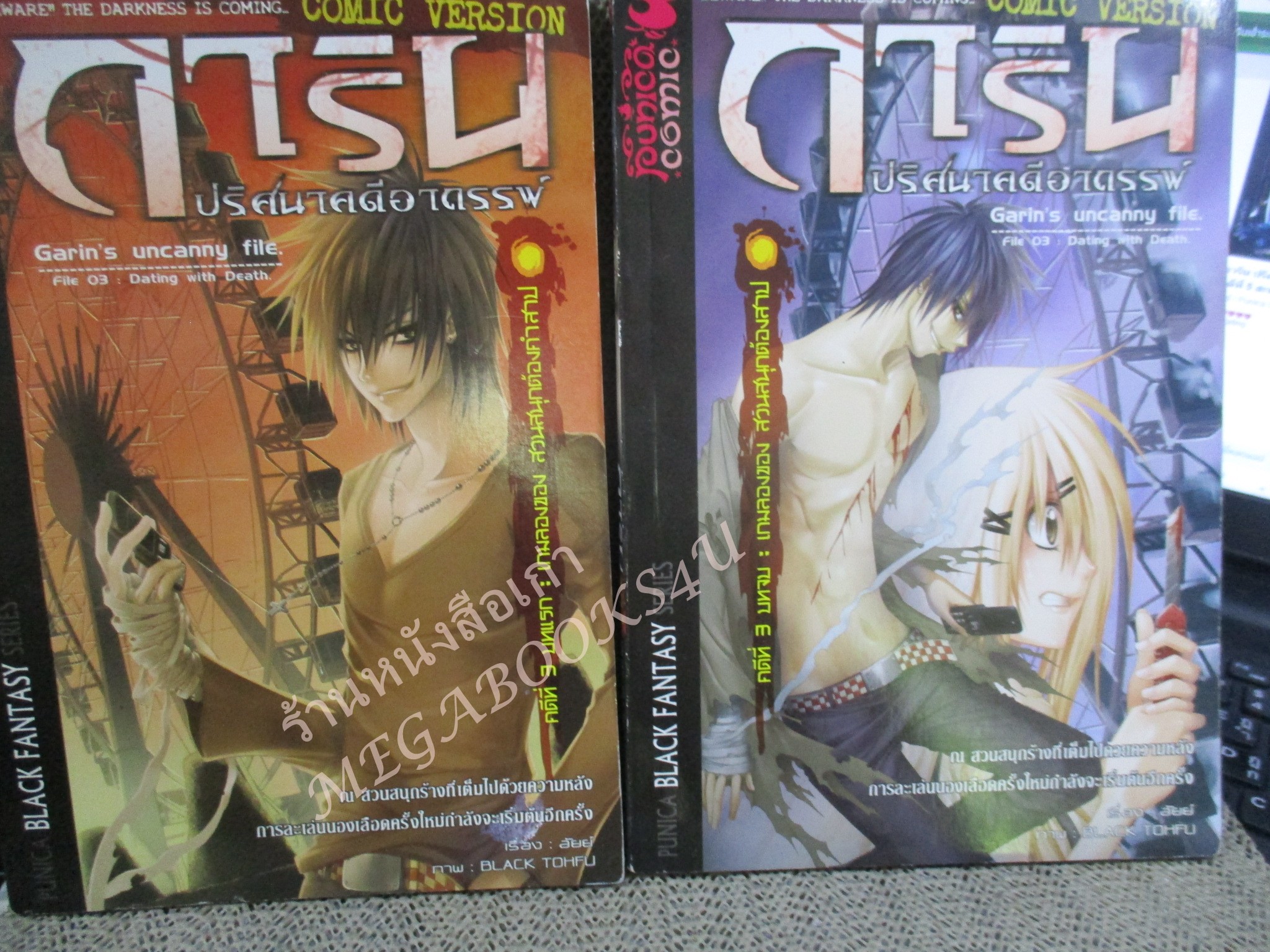 การ์ตูน การิน ปริศนาคดีอาถรรพ์ ภาค คดีที่ 3 เกมลองของ สวนสนุกต้องสาป (ภาคแรก+ภาคจบ รวม2เล่ม) / อัยย์ / Punica /