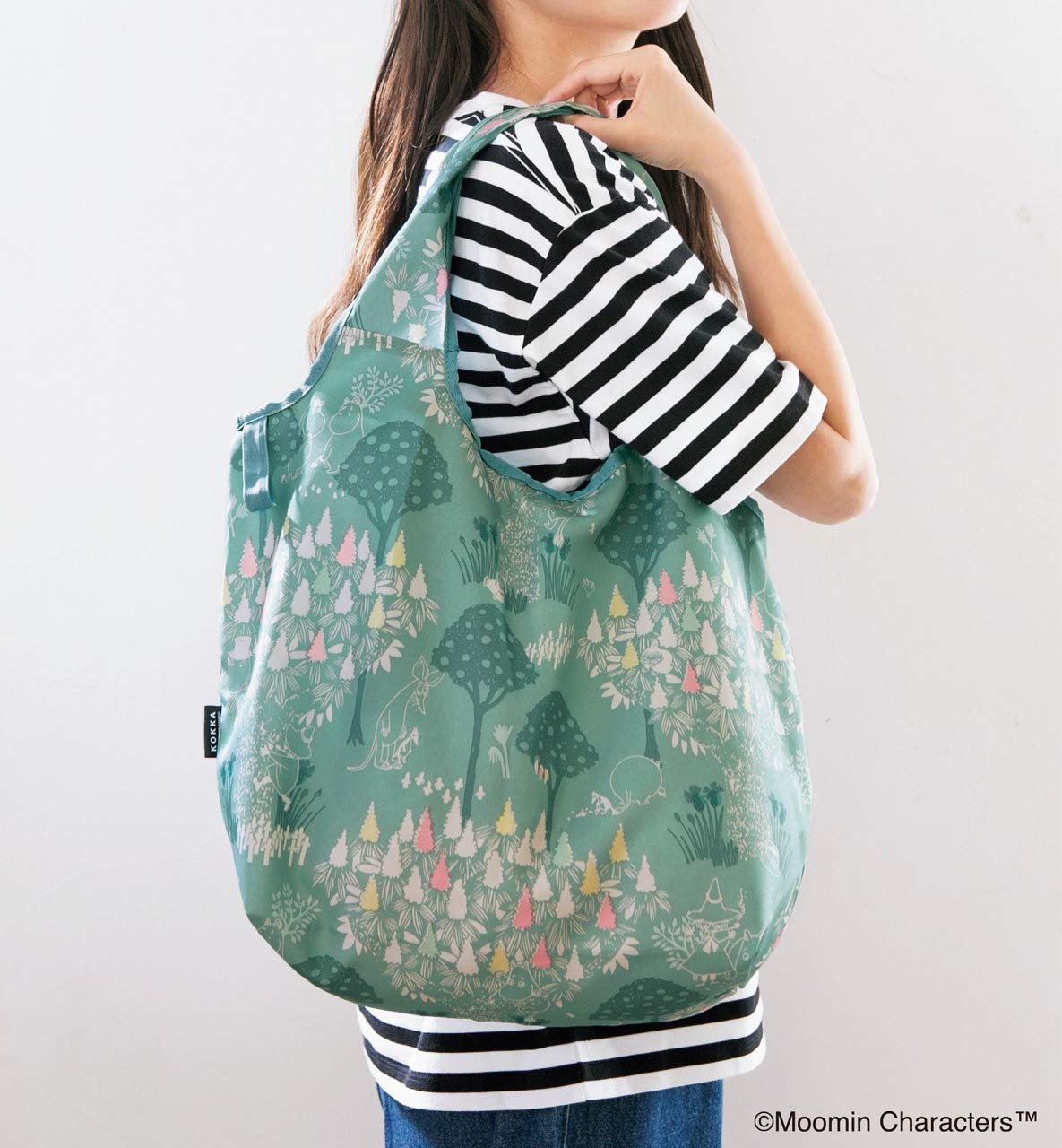 MOOMIN Shopping Bag กระเป๋าผ้าช้อปปิ้งใบใหญ่ พกพาง่าย สไตล์ญี่ปุ่น