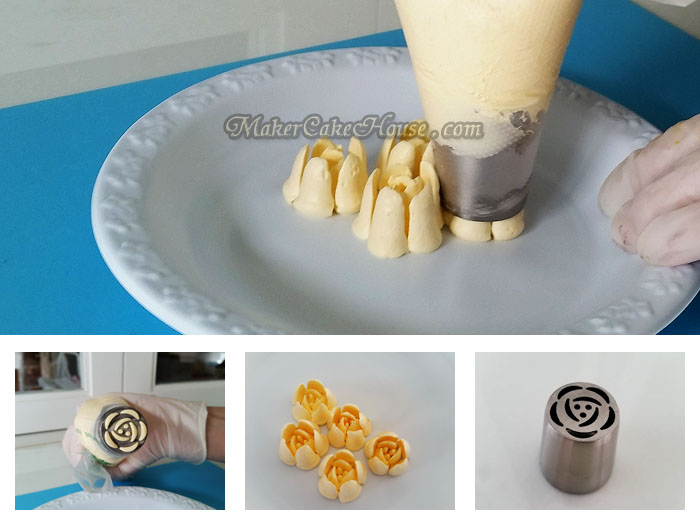 ชุดหัวบีบครีมดอกไม้แบบพิเศษ ( 4 แบบ )