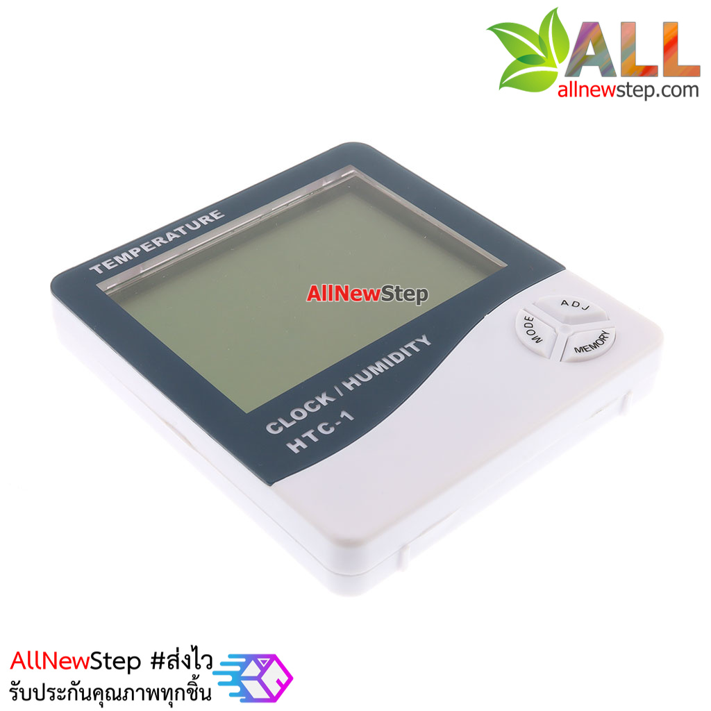 นาฬิกาพร้อมฟังก์ชั่นวัดอุณหภูมิและความชื้น Thermometer & Hydrometer HTC-1