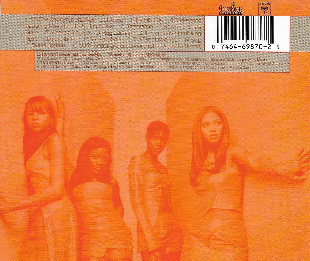 Used CD,Destiny's Child - The Writing's On The Wall (C)(1999)(Canada)
