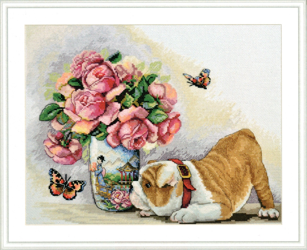 Merejka ชุดปัก Bulldog & Butterflies