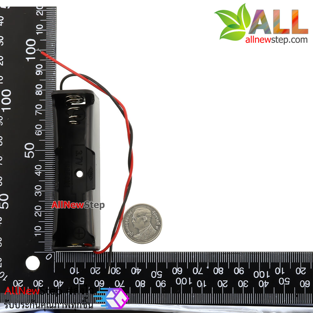 รางถ่าน 18650 3.7V สำหรับ ถ่าน 18650 1 ก้อน