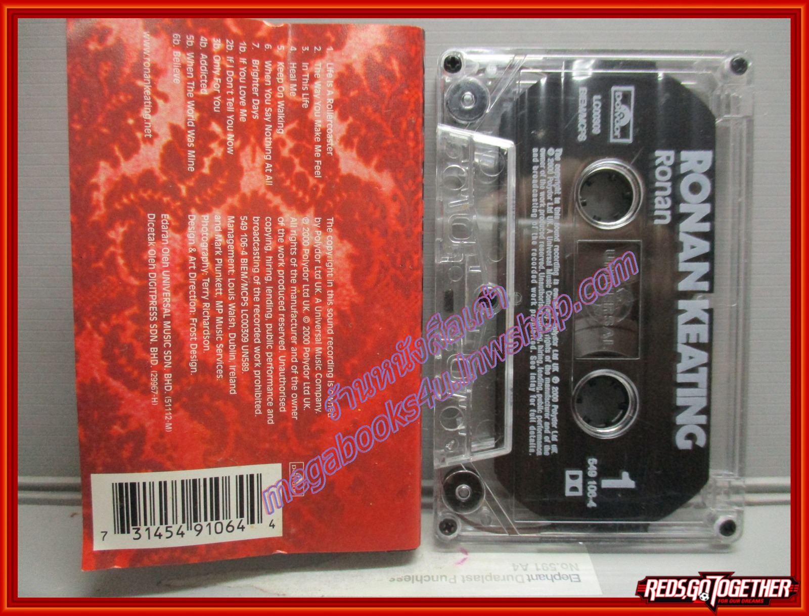 เทปเพลงสากล RONAN KEATING Album RONAN