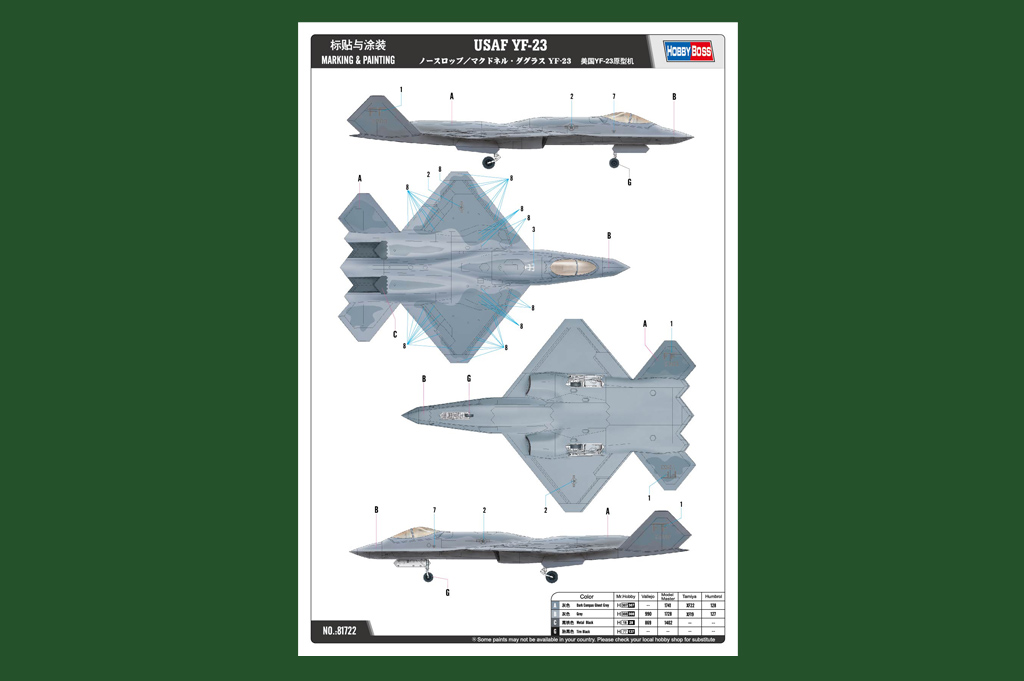 1/48 USAF YF-23