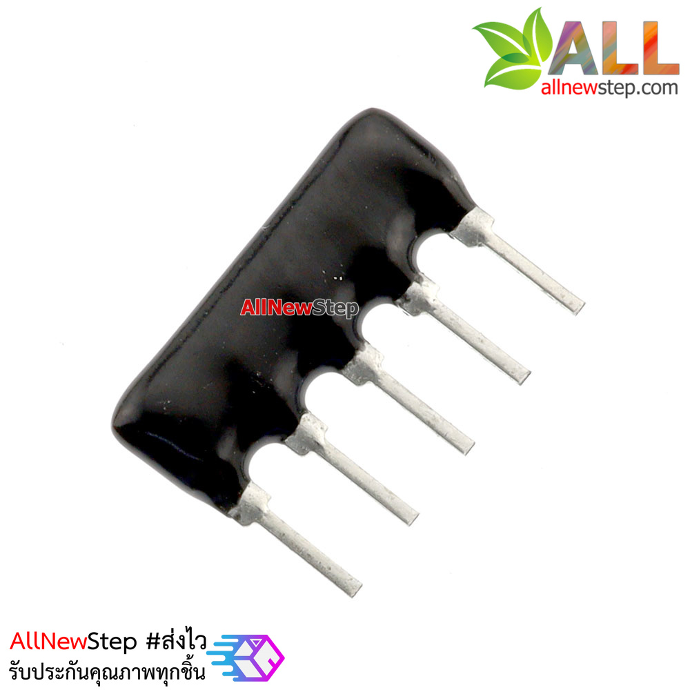 ตัวต้านทาน 220 โอห์ม 1/8W แบบ Array 4 ตัว A09-221 220r exclusion of 220 ohms จำนวน 1 ชิ้น