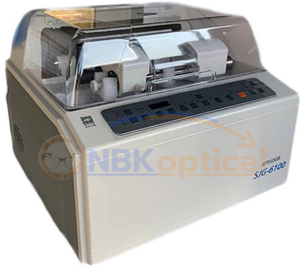 เครื่องฝนเลนส์ออโต้ระบบอัตโนมัติ Automatic Lens edger SJG-6100 ฝนเลนส์ CR GL ขัดเงาสันเลนส์กรอบเซาะ