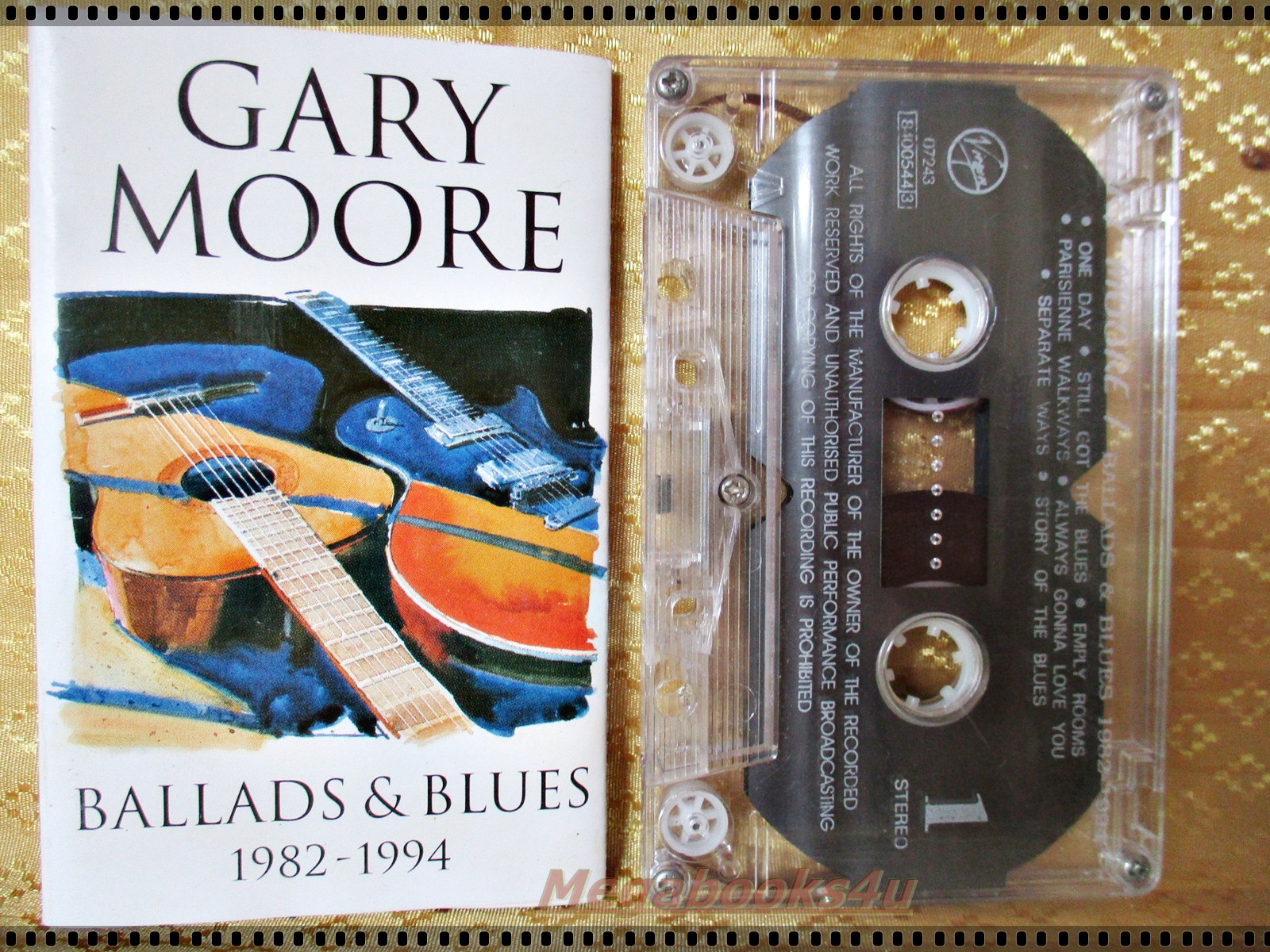 เทปเพลงสากล GARY MOORE อัลบั้ม BALLADS AND BLUES 1982-1994