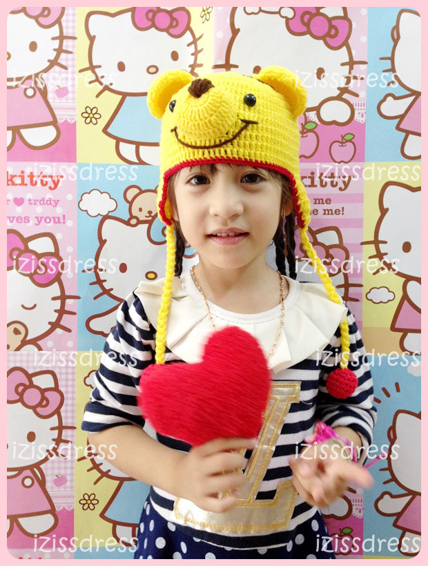 ***พร้อมส่ง***หมวกไหมพรมหมีพู POOH สีเหลืองสดใส มีทั้้งไซส์เด็กและผู้ใหญ่ค่ะ