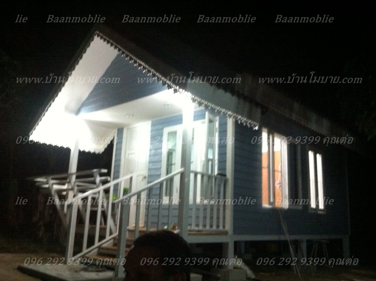 บ้านโมบายขนาด 3*6 เมตรระเบียง 1*3 เมตร (1 ห้องนอน 1 ห้องน้ำ)