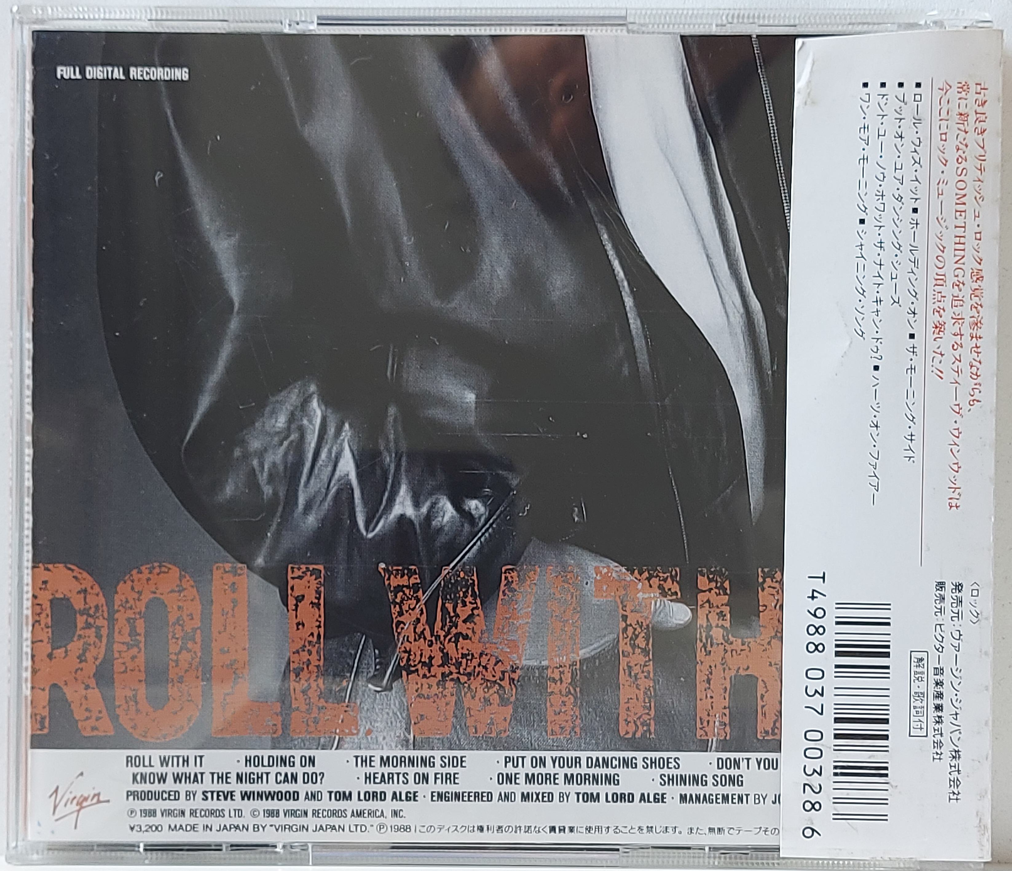 Used CD,Steve Winwood - Roll with It (A)(1988)(Japan)