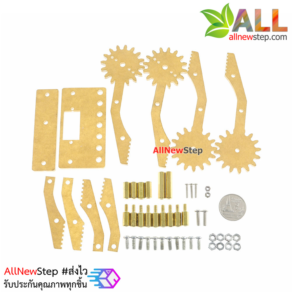 Acrylic Robot Arm Clamp Claw Mount Kit แขนจับสำหรับหุ่นยนต์ ไม่รวม Servo