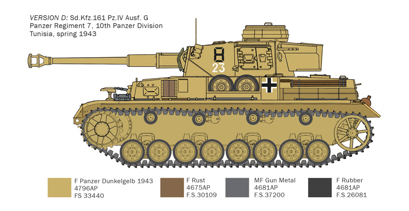 1/35 Pz.Kpfw.IV F1/F2/G With Afrika Korps Infantry