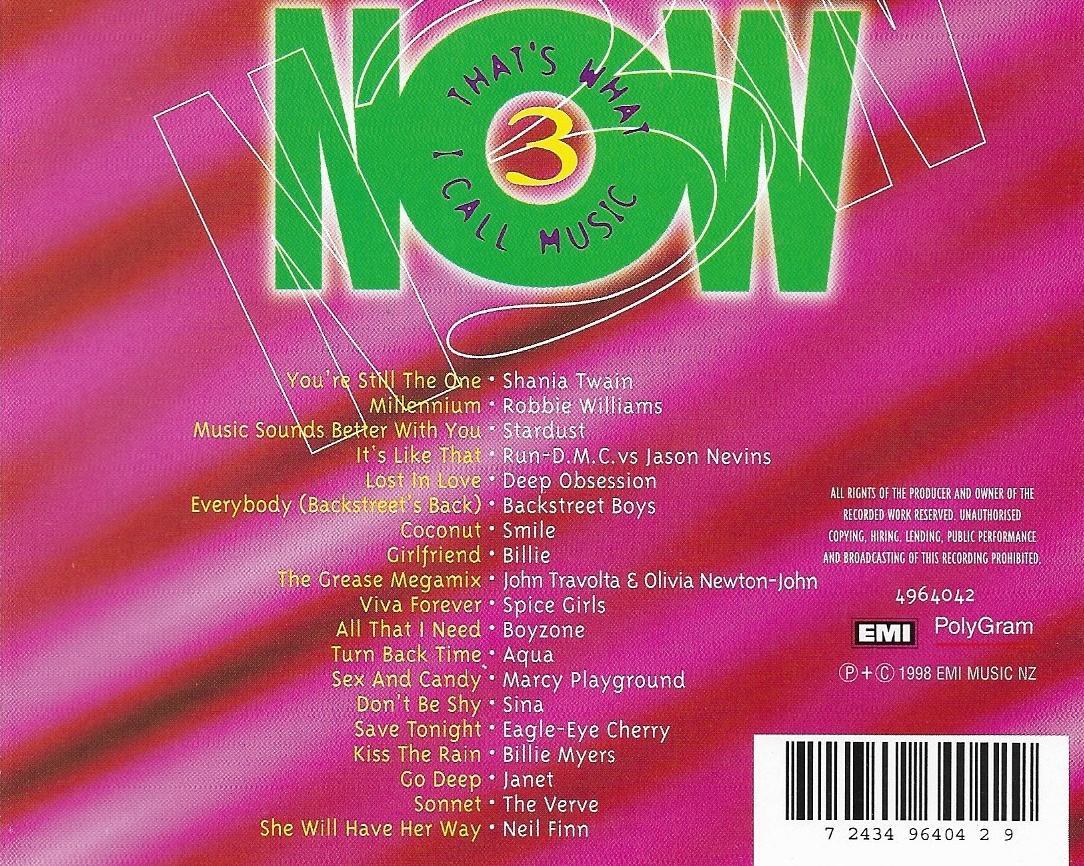 Used CD,Now That's What I Call Music 3 (B)(Various Artists)(1998)
