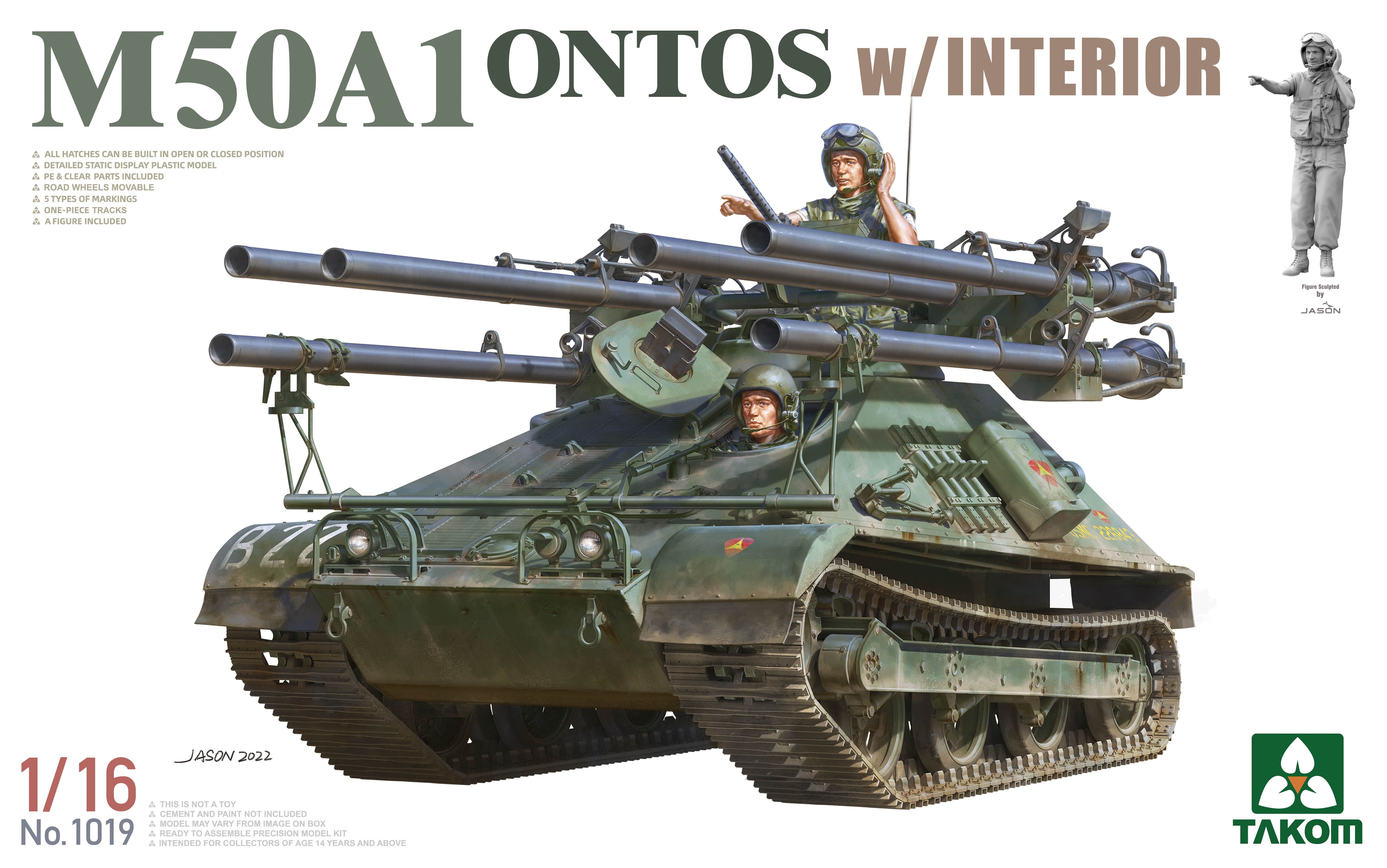1/16 M50A1 ONTOS w/INTERIOR