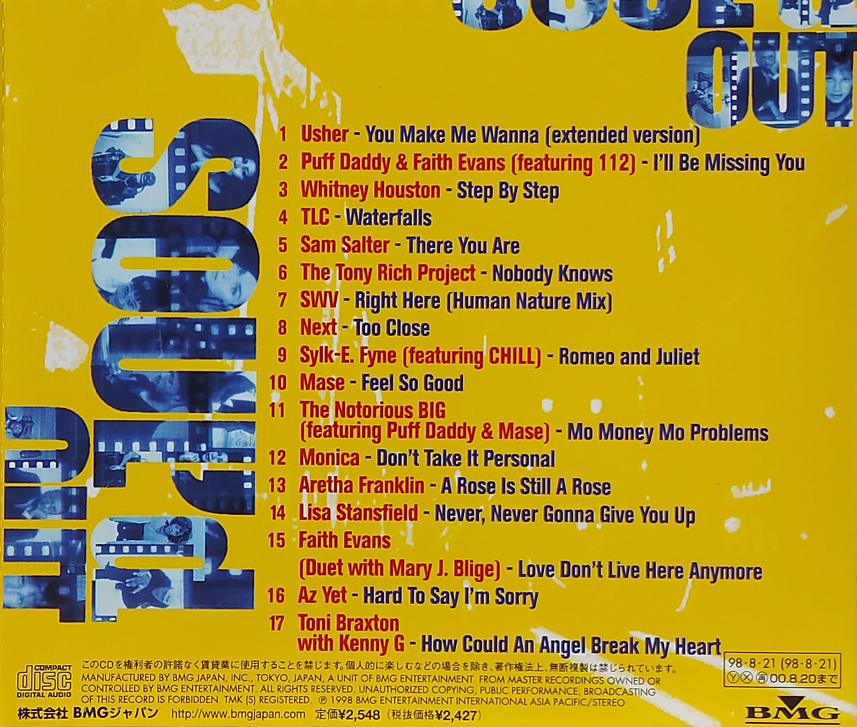 Used CD,Soul'd Out Ultimate R&B Collection (A+)(Various Artists)(1998)(Japan)