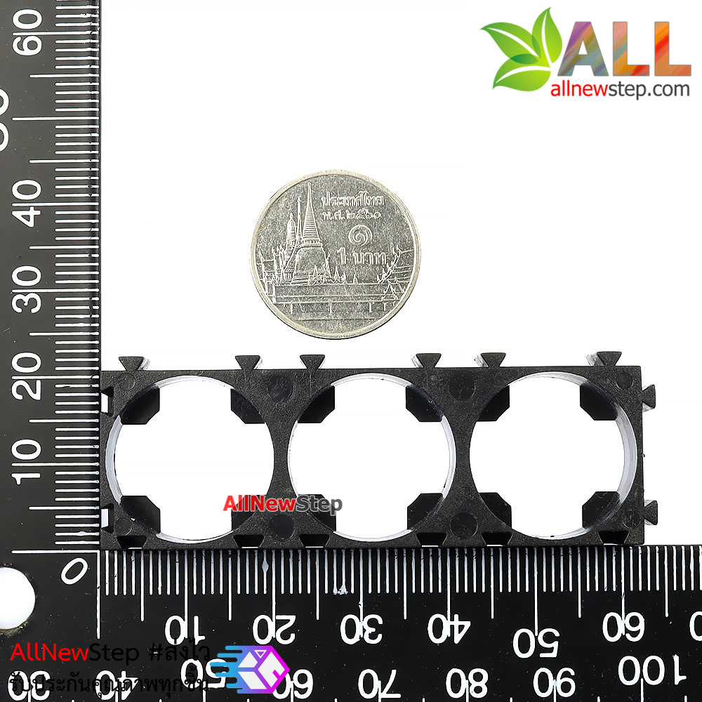 ขั้วต่อถ่านขนาด 18650 แบบ 3 ช่อง 18650 lithium battery bracket fixed combination