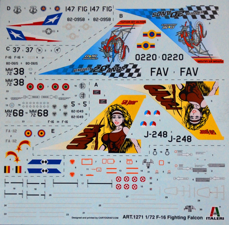 1/72 F - 16 A/B FIGHTING FALCON
