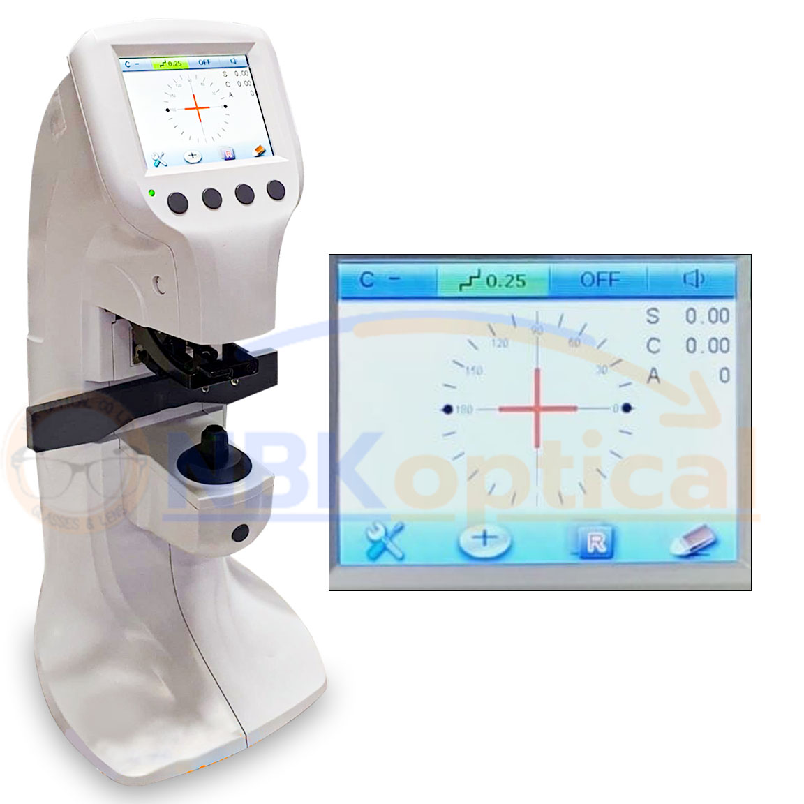 เครื่องเช็ดเลนส์ออโต้ D900 Lensmeter