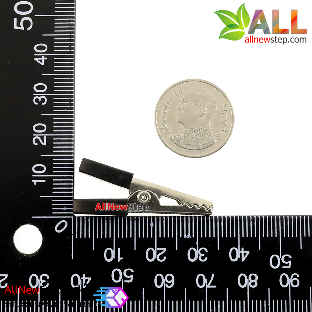 ที่คีบสายไฟ คลิปหนีบสายไฟ สีดำ