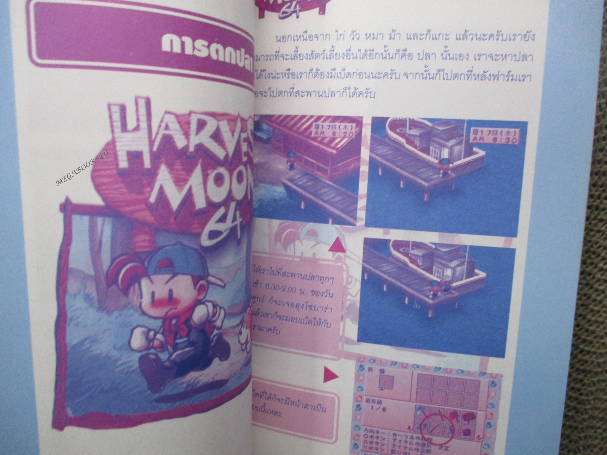 คู่มือเกมส์ HARVEST MOON 64 MY GARDEN