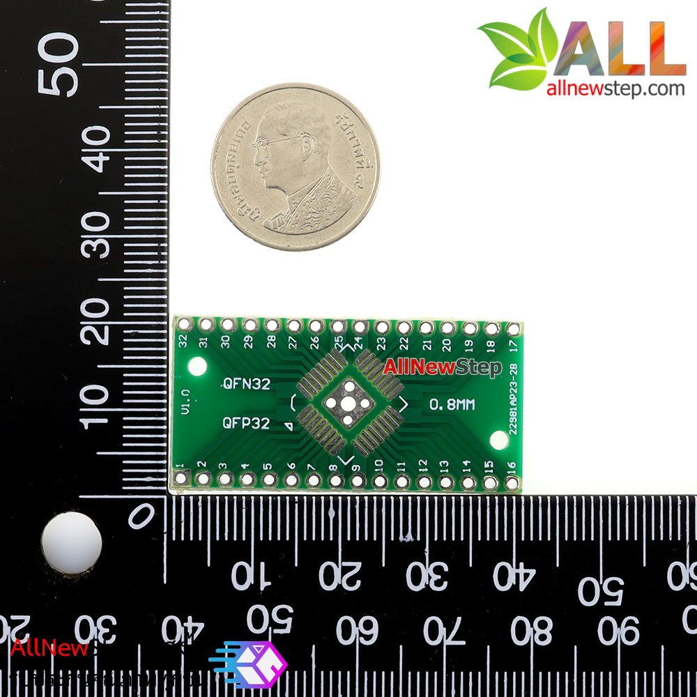 PCB plate QFN32 QFP32 adapter plate DIP 0.65MM 0.8mm pitch SMT DIP