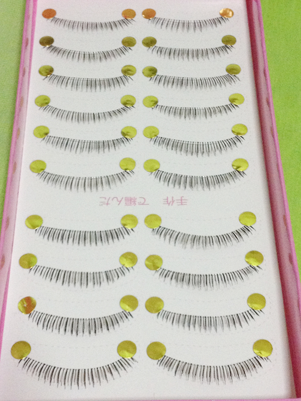 HX-2# ขนตาล่าง เอ็นใส(ราคาส่ง) 10 คู่ ขั้นต่ำ 15 เเพ็ค คละเเบบได้