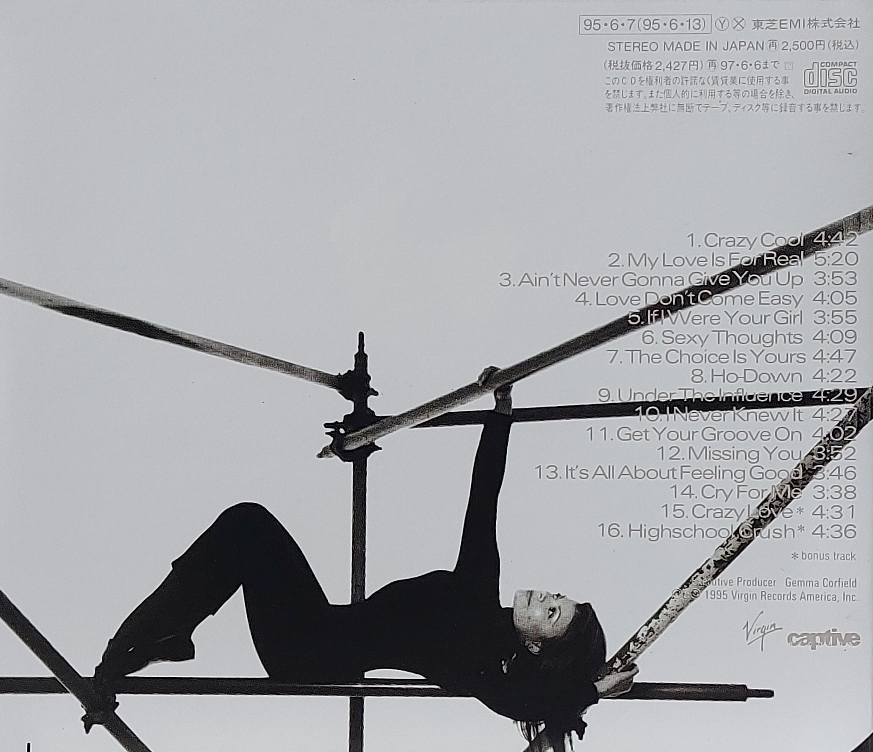 Used CD,Paula Abdul - Head Over Heels (A)(1995)(Japan)