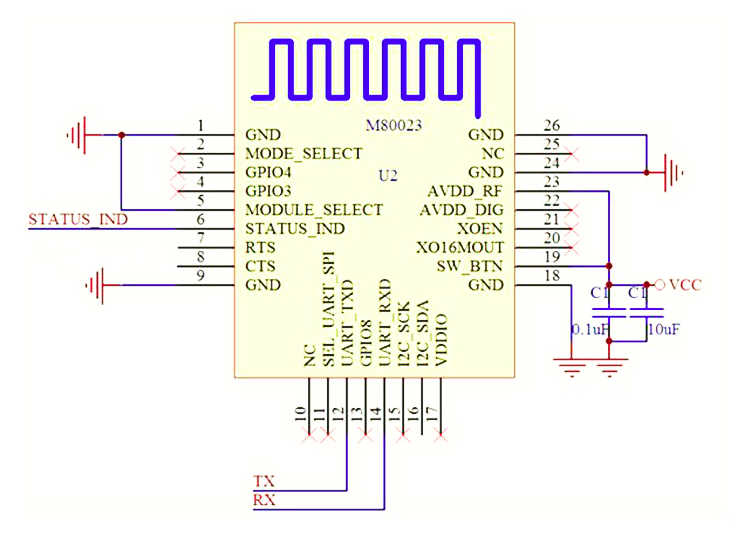 โมดูล Bluetooth 4.2 BT16-A BLE4.2 BLUETOOTH 4.2 module serial transmission replaces cc2541