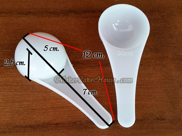 ช้อนสคูปตวงอาหารเสริม เวย์โปรตีน หรือส่วนผสม 30 ml. ( ราคา 10 ชิ้น )