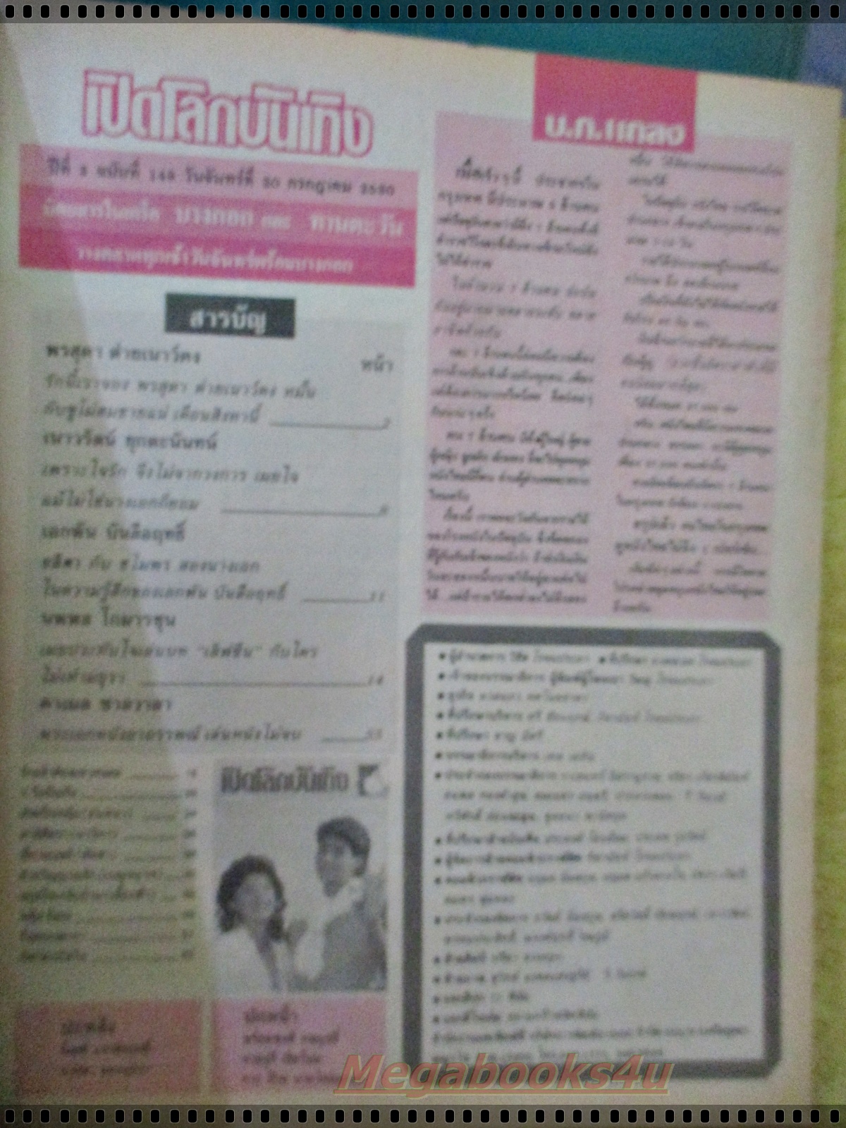 นิตยสารเปิดโลกบันเทิง ฉบับที่149 ปี2530 ปก พร้อมพงศ์ จามจุรี นาถยา