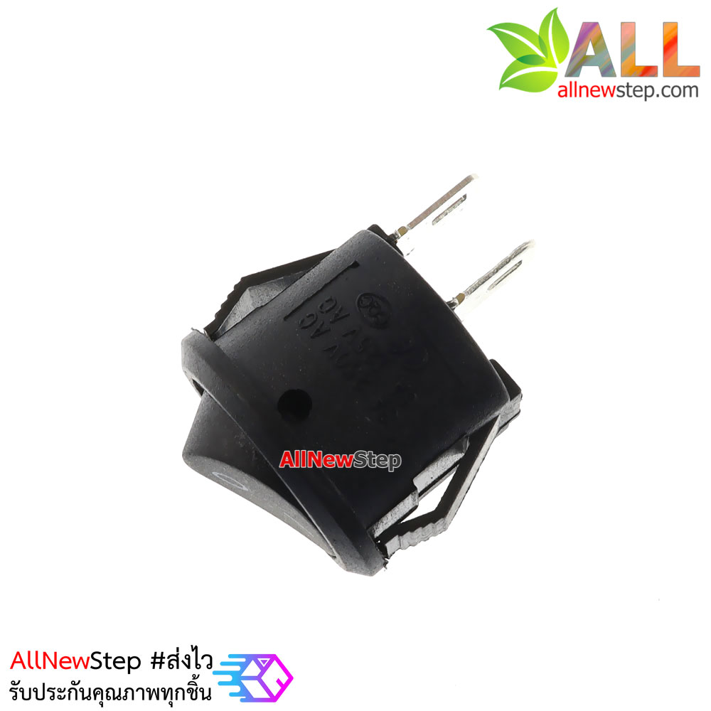สวิตช์ KCD11 2 ขา 3A 250V เส้นผ่านศูนย์กลาง 16.5mm สีดำ