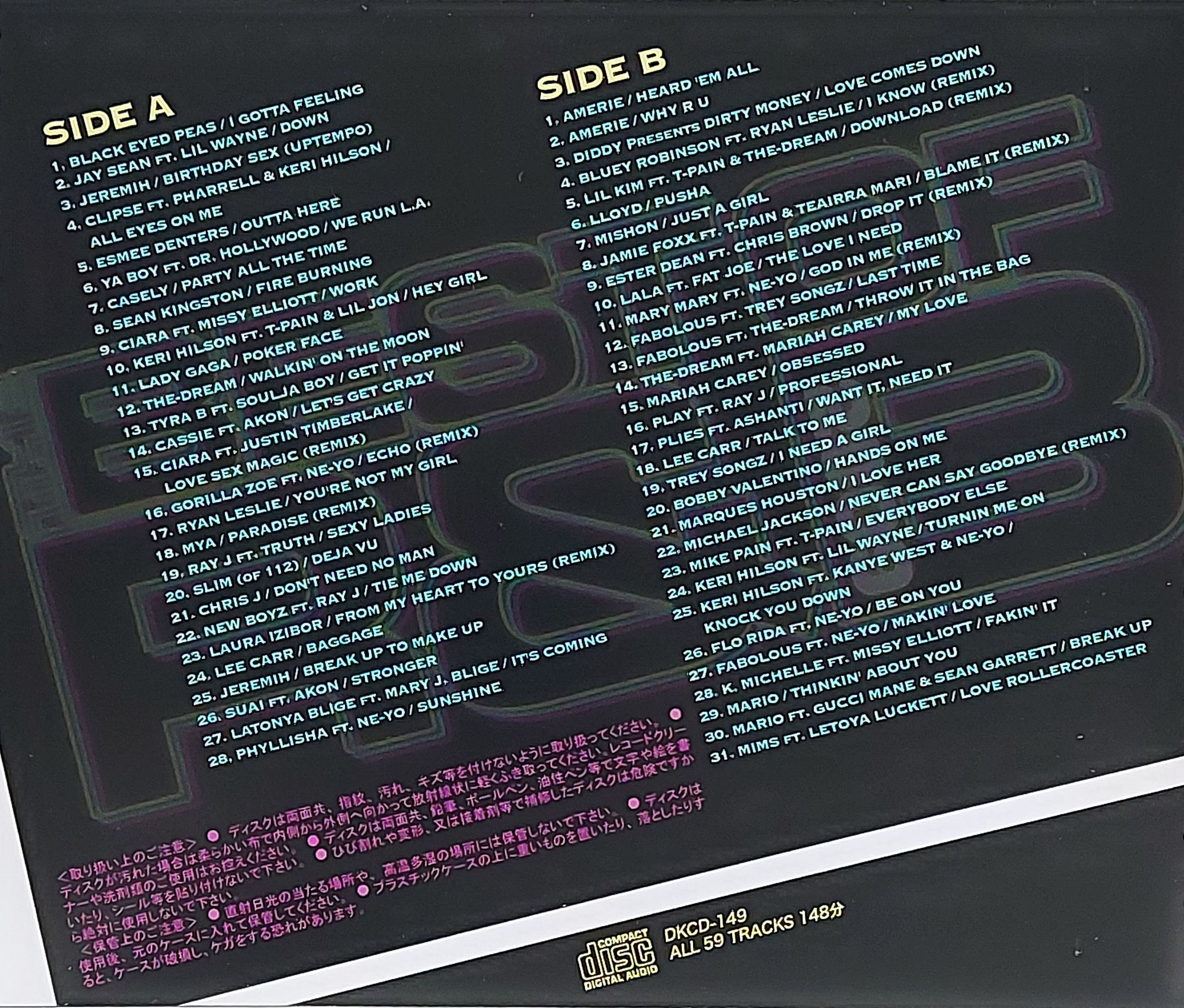 Used CD,The Best of R&B Mix By DJ Dask (A)(2CD)(Various Artists)(2009)(Japan)