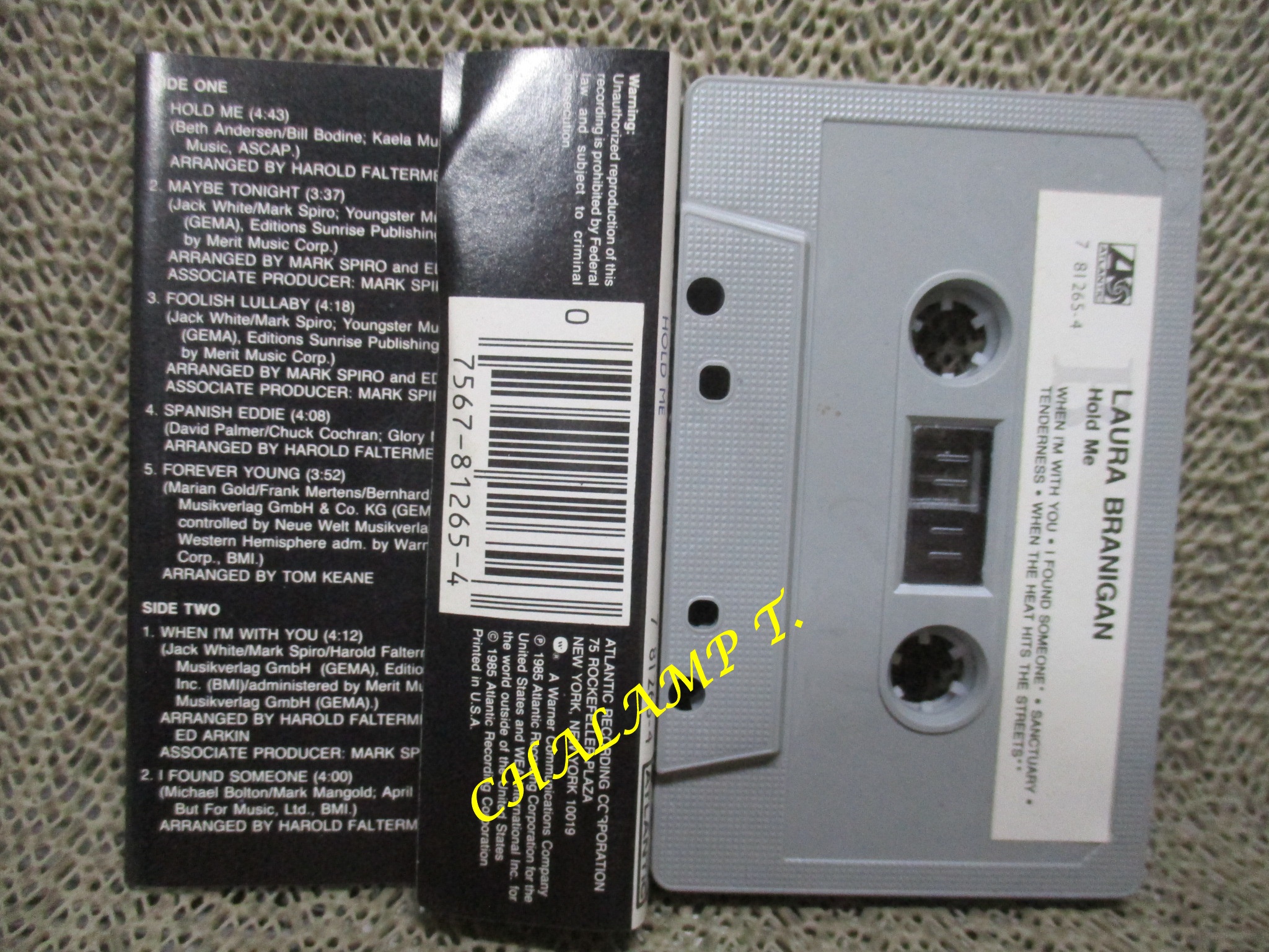 เทปเพลงสากล Laura Branigan - Hold Me