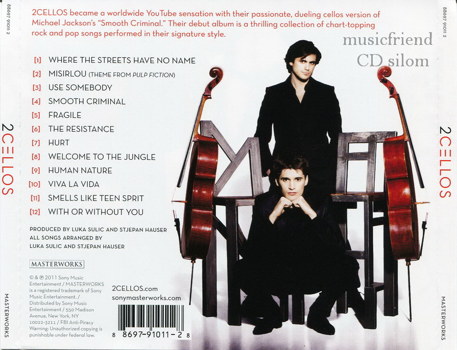 CD,2Cellos - 2Cellos(USA)(Classica)