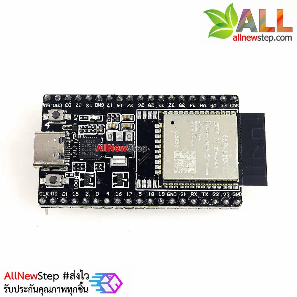 ESP32 WROOM-32D ESP32 บอร์ด ESP32 NodeMCU 38p ESP-32 CP2102 38 ขา หัวต่อ usb type-c