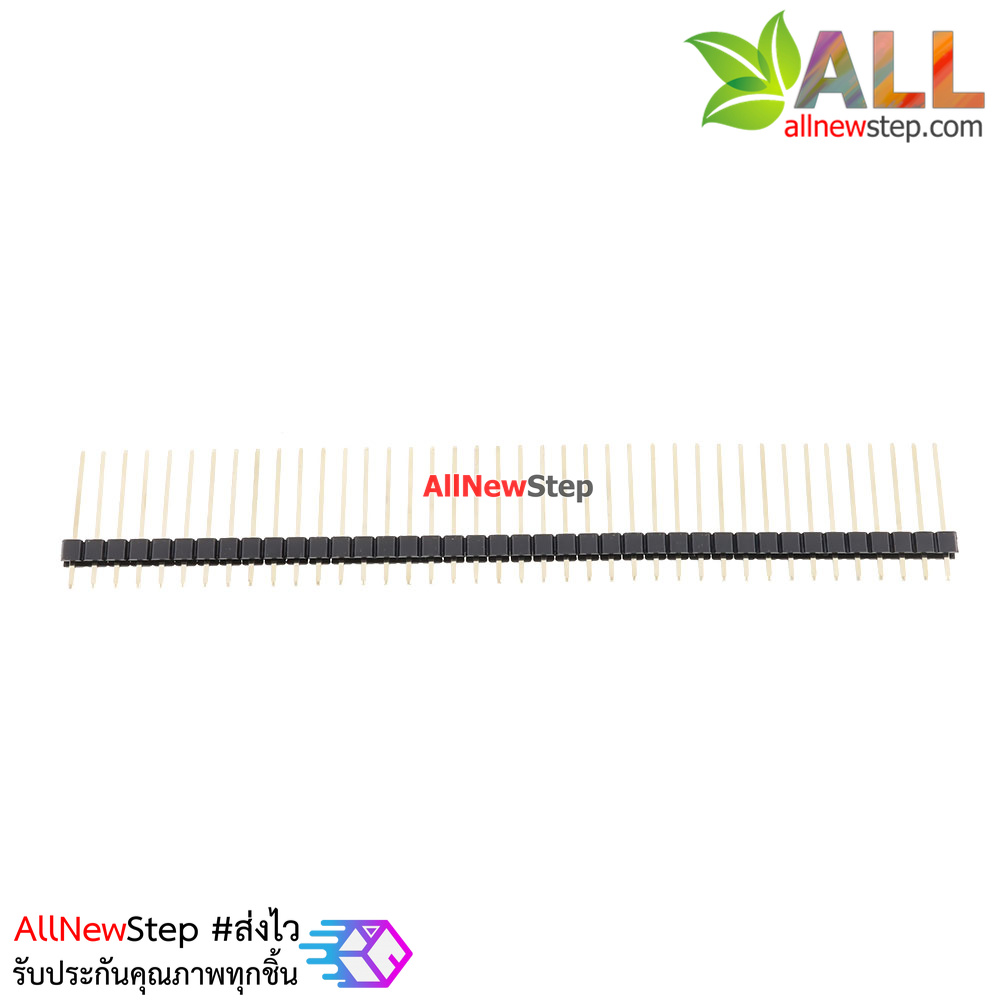 ก้างปลาแบบยาว 2.54mm 1x40pin Single row needle lengthened Single Pin 19MM Male Copper Pin Header
