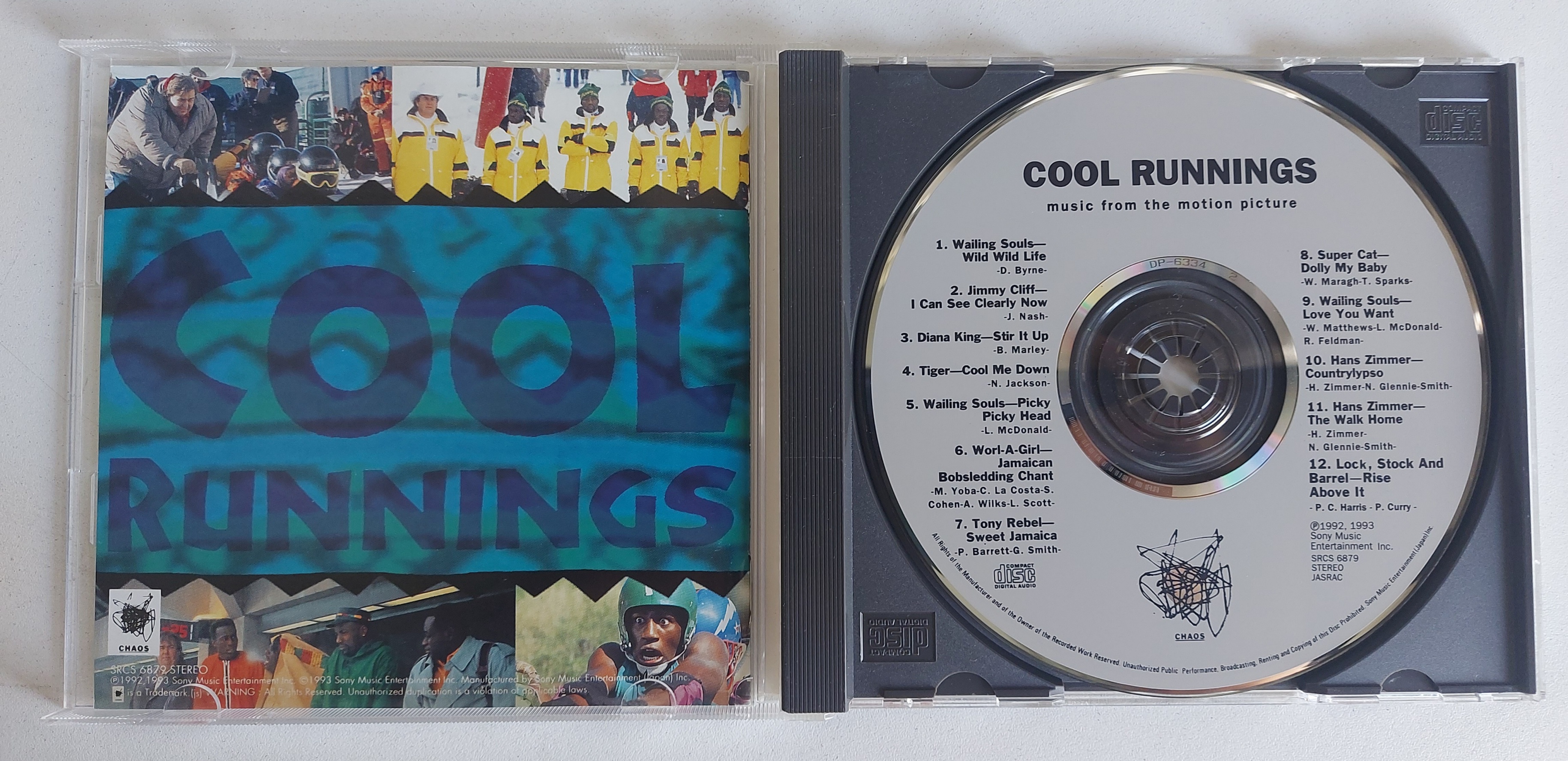 Used CD,Cool Runnings (A+)(Music From The Motion Picture)(Various Artists)(Soundtrack)(OST.)(1993)(Japan)