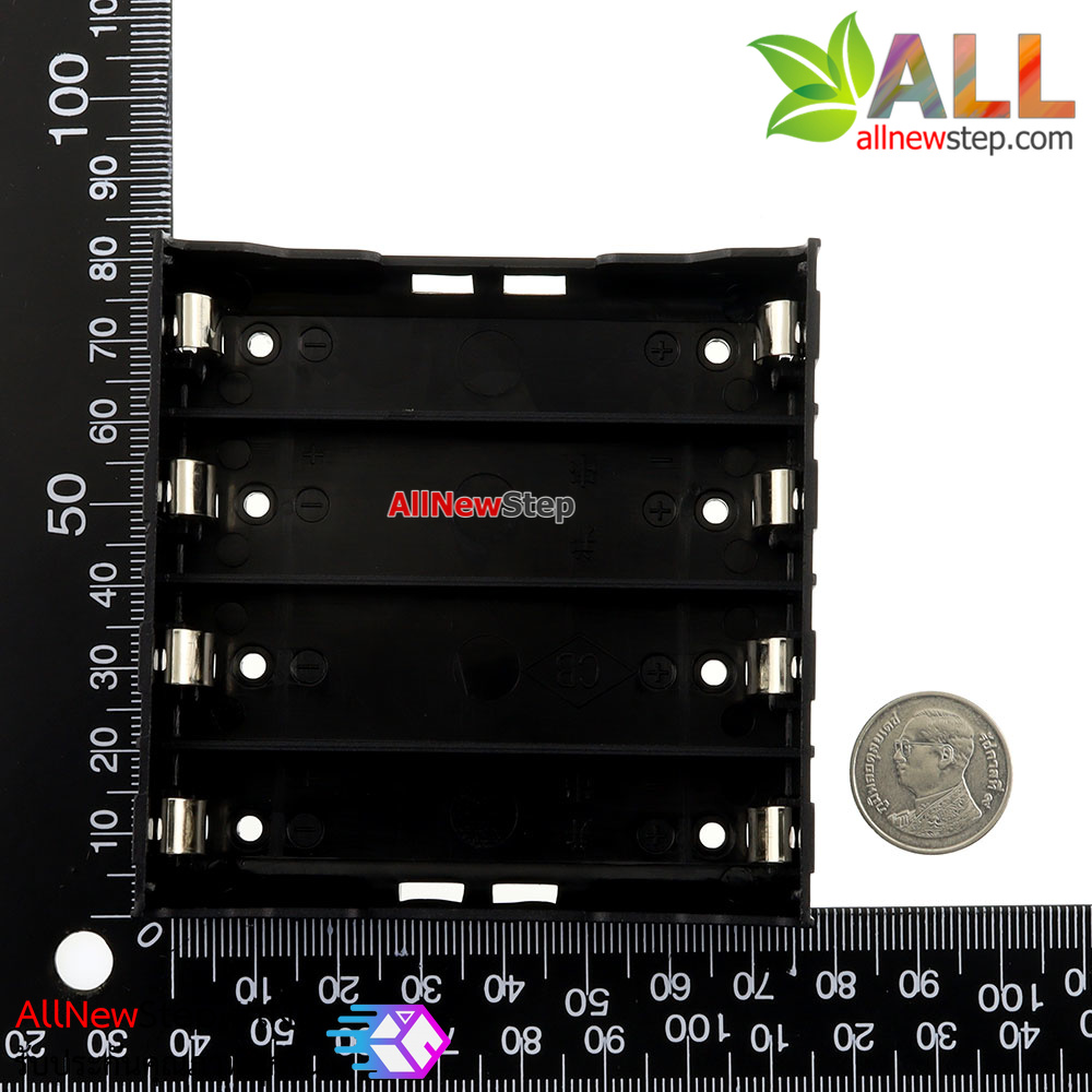 รางถ่าน 18650 จำนวน 4 ก้อน แบบแยกอิสระ