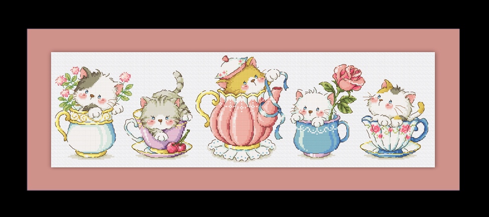 Soda ชุดปัก Tea Cat