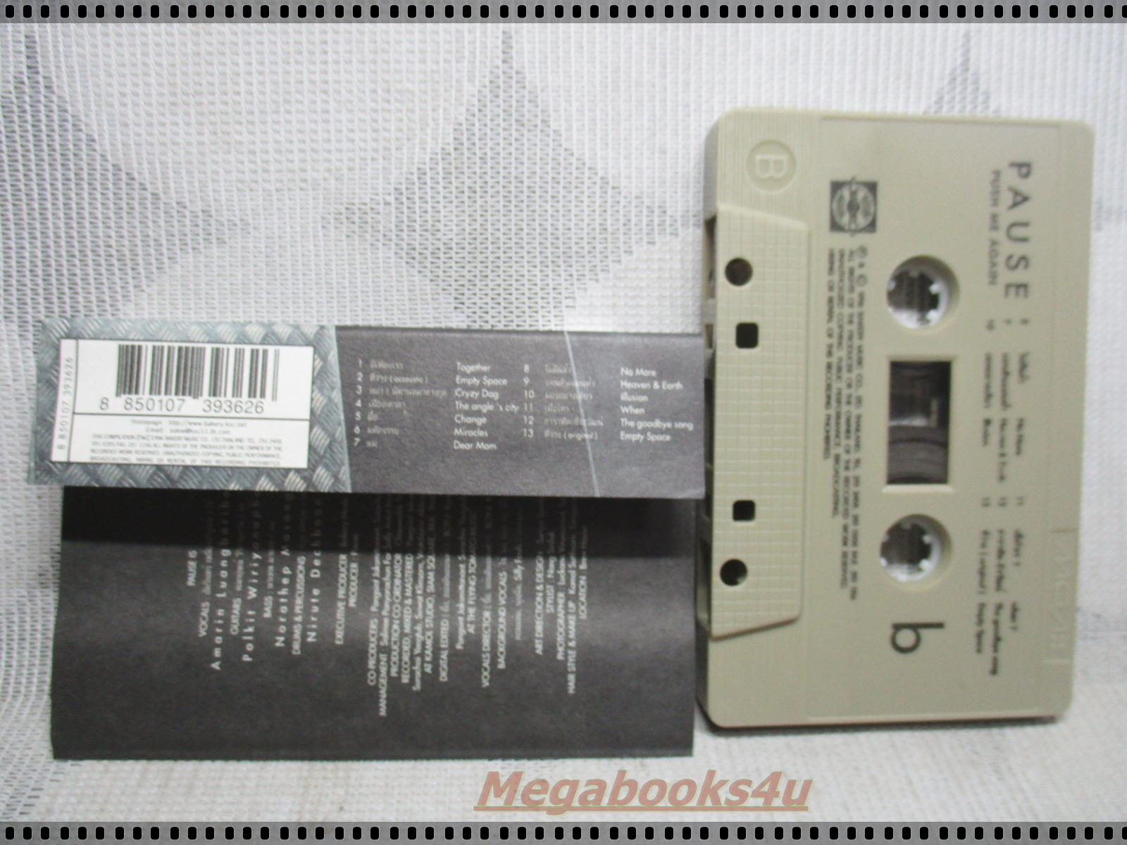 ขายเทปเพลงเก่า พอส PAUSE ชุด push me again